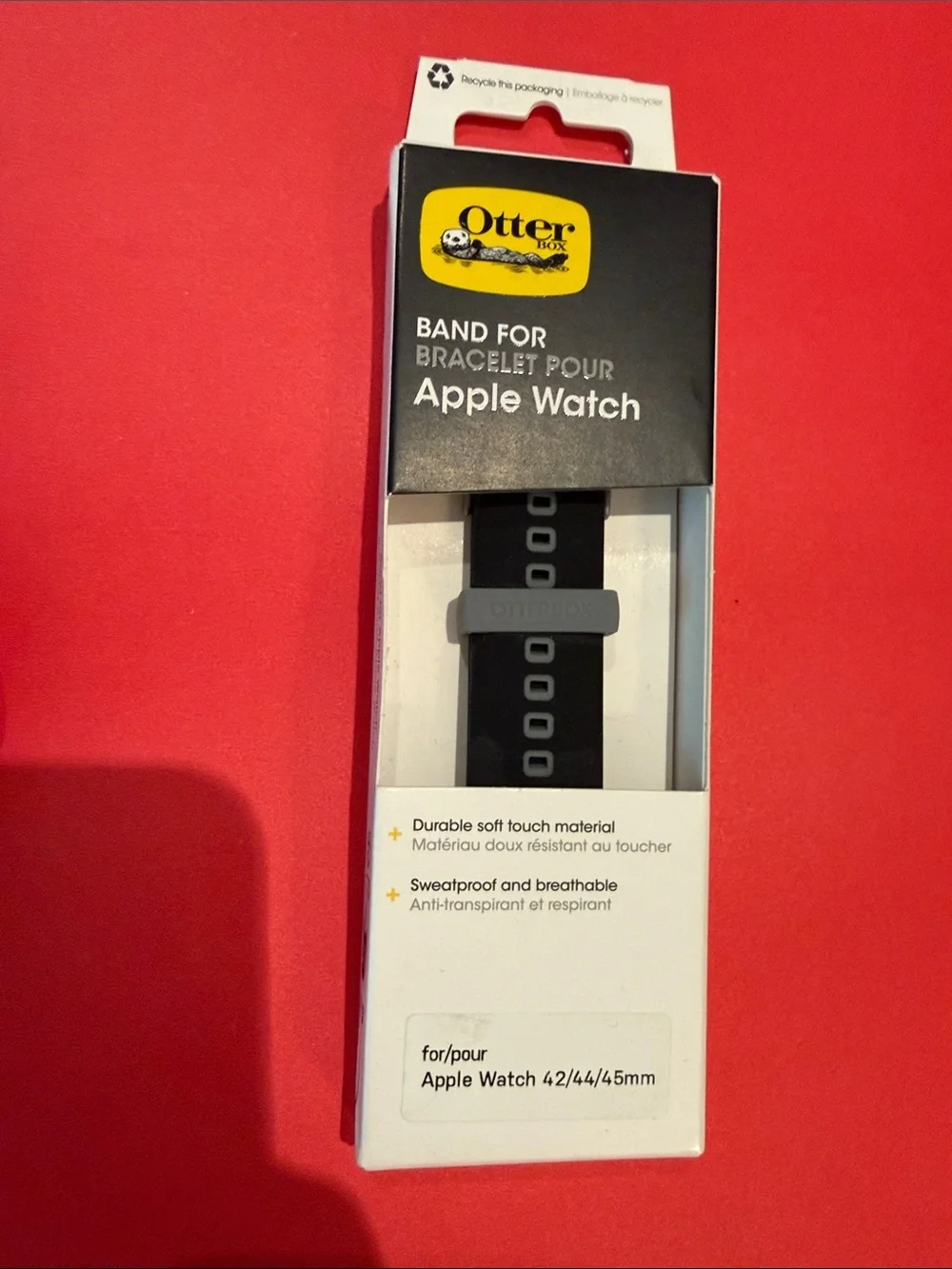 OtterBox Black Silicone Band for Apple Watch (42/44/45mm)